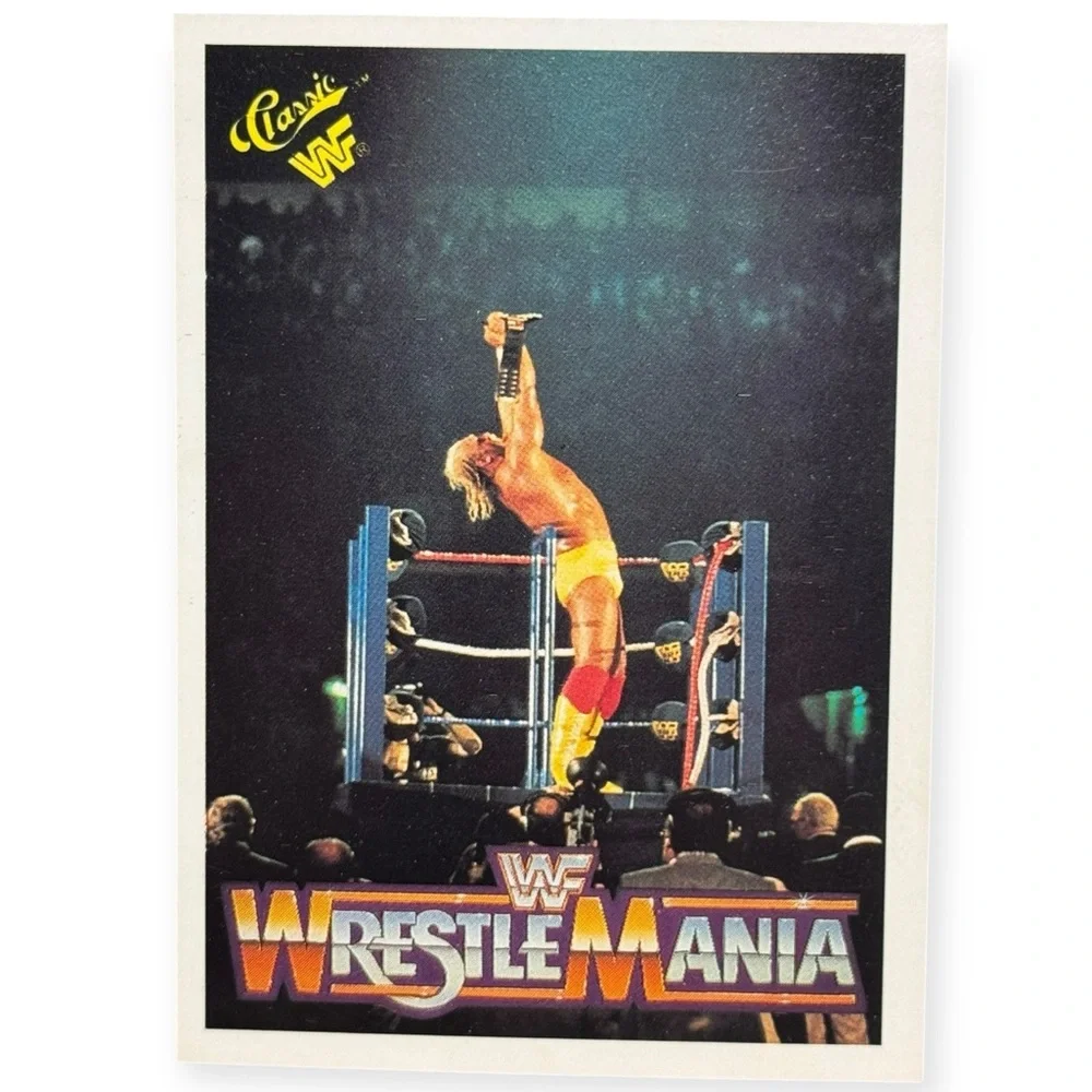 Topps Classic WrestleMania Trading Card - Yellow and Red